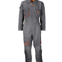 Activex Overol Piloto Gabardina Gris/Naranjo